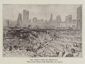 Das große Feuer in Shanghai von English Photographer