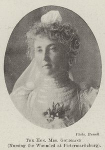 Die ehrenwerte Frau Goldmann, die Verwundeten in Pietermaritzburg pflegend von English Photographer