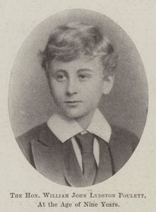 Der ehrenwerte William John Lydston Poulett im Alter von neun Jahren von English Photographer