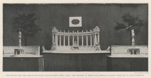 Der Kaiser und die Berliner Brunnen, die Märchen darstellen, deren Entwürfe Seine Majestät als zu aufwendig ablehnte