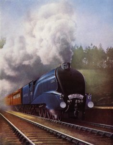 Die LNER-Lokomotive "Silver King" zieht den Flying Scotsman von English Photographer
