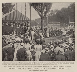 Der letzte Tag der Henley-Regatta, Preisverleihung