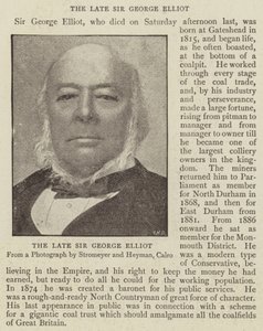 Der verstorbene Sir George Elliot von English Photographer