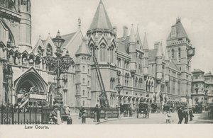 Die Gerichtsgebäude, London von English Photographer