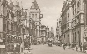 Die Gerichtsgebäude, London von English Photographer