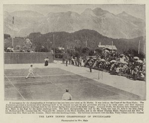 Die Lawn-Tennis-Meisterschaft der Schweiz von English Photographer