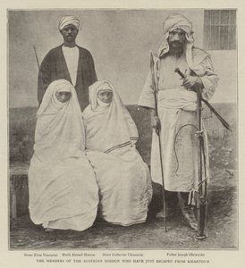 Die Mitglieder der österreichischen Mission, die gerade aus Khartum entkommen sind von English Photographer