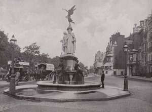 Der Gedenkbrunnen in der Park Lane von English Photographer