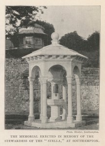 Das Denkmal zu Ehren der Stewardess der Stella in Southampton