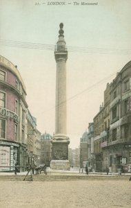 Das Monument zum Großen Brand, London von English Photographer
