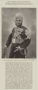 Der Munshi Abdul Harim, indischer Sekretär der Königin von English Photographer