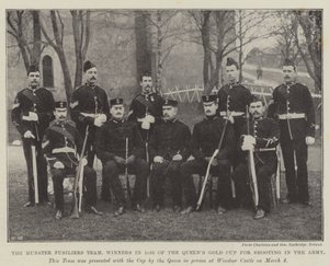 Das Munster Fusiliers Team, Gewinner der Queens Gold Cup für Schießen in der Armee 1895