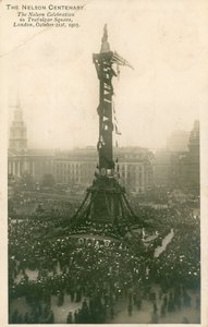 Die Nelson-Feier am Trafalgar Square, London, 21. Oktober 1905 von English Photographer