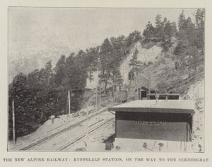 Die neue Alpenbahn, Ryffelalp-Station, auf dem Weg zum Gornergrat