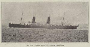 Das neue Cunard-Linienschiff Campania von English Photographer
