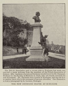 Die neue Duchesne-Statue in Boulogne