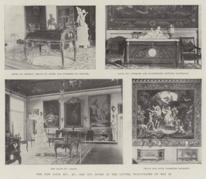 Die neuen Louis XIV, XV und XVI Räume im Louvre, eingeweiht am 20. Mai von English Photographer