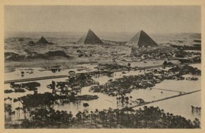 Die Pyramiden zur Flutzeit, Gizeh, Ägypten von English Photographer