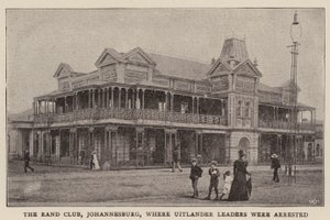 Der Rand Club, Johannesburg, wo Uitlander-Führer verhaftet wurden von English Photographer