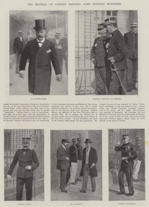 Der Wiederprozess von Captain Dreyfus, einige bemerkenswerte Zeugen