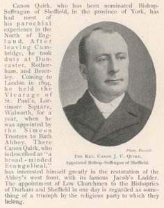 Der ehrwürdige Kanoniker J U Quirk, zum Bischof-Suffragan von Sheffield ernannt von English Photographer