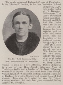 Der ehrwürdige F E Ridgeway, DD, neuer Bischof-Suffragan von Kensington von English Photographer