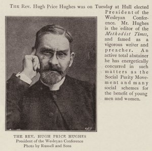 Der Reverend Hugh Price Hughes von English Photographer