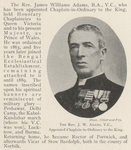 Der ehrwürdige J. W. Adams, VC, zum Hofkaplan des Königs ernannt von English Photographer