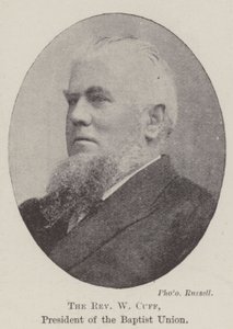 Der Reverend W Cuff, Präsident der Baptist Union von English Photographer