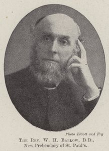 Der Reverend W. H. Barlow, DD, neuer Domherr von St. Pauls von English Photographer