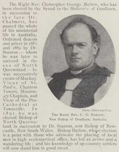 Der rechte Reverend C G Barlow, neuer Bischof von Goulburn, Australien von English Photographer