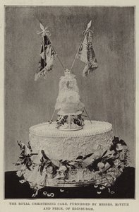 Die königliche Tauftorte, bereitgestellt von Messers McVitie und Price, aus Edinburgh
