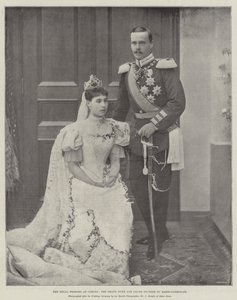 Die königliche Hochzeit in Coburg, der Großherzog und die Großherzogin von Hessen-Darmstadt