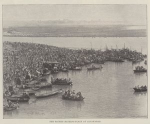 Der heilige Badeplatz in Allahabad von English Photographer