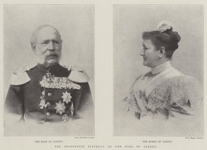 Der siebzigste Geburtstag des Königs von Sachsen von English Photographer