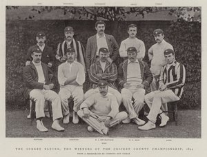 Die Surrey Eleven, die Gewinner der Cricket County Championship, 1894 von English Photographer