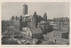 Die Überführung der Überreste von St. Edmund, die Kathedrale in Westminster, in der die Reliquien des Märtyrerkönigs aufbewahrt werden von English Photographer
