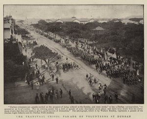 Die Transvaal-Krise, Parade der Freiwilligen in Durban