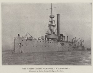 Das Kanonenboot der Vereinigten Staaten Wilmington von English Photographer