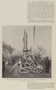 Die Enthüllung des Iltis-Denkmals in Shanghai nach der Zeremonie von English Photographer