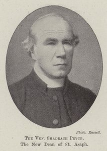 Der ehrwürdige Shadrach Pryce, der neue Dekan von St. Asaph von English Photographer