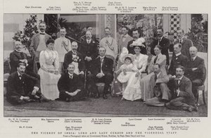 Der Vizekönig von Indien, Lord und Lady Curzon und das Vizekönigliche Personal