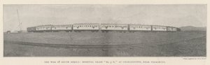 Der Krieg in Südafrika, Krankenhauszug Nr. 3 H, in Charlestown, nahe Volksrust von English Photographer
