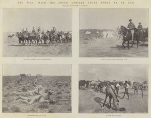 Der Krieg, mit der südafrikanischen leichten Kavallerie in De Aar von English Photographer