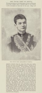Der junge König Alexander von Serbien