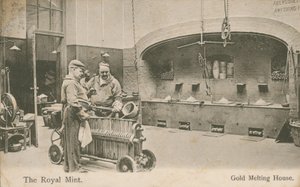 Das Goldschmelzhaus der Königlichen Münze, London