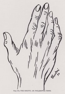 Die knotige oder philosophische Hand (s/w Foto) von English Photographer