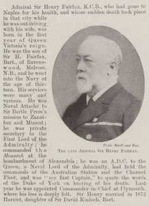 Der verstorbene Admiral Sir Henry Fairfax von English Photographer
