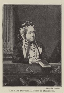 Die verstorbene Herzoginwitwe von Buccleuch von English Photographer