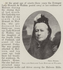 Die verstorbene Lady Howard de Walden von English Photographer
